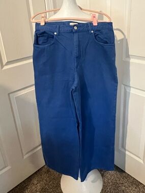 Wide-leg blue Marni-Uniqlo colab pants